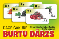 Dace Čākure - Burtu dārzs. 33 kartītes latviešu alfabēta burtu apguvei