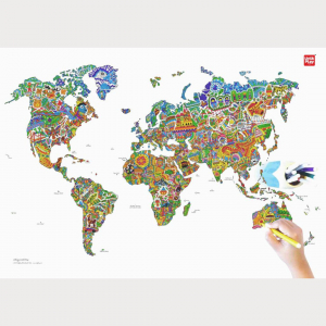  - Izkrāsojama pasaules karte