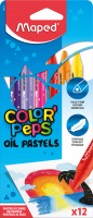  - Eļļas krītiņi 12 krāsas Maped Oil Pastels