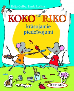 Evija Gulbe, Linda Lošina - Koko un Riko krāsojamie piedzīvojumi (ar uzlīmēm)