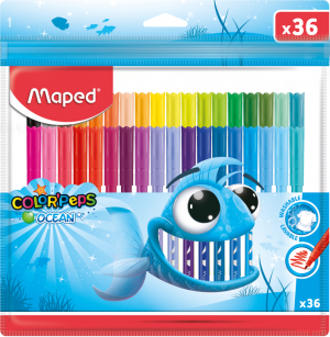  - Flomāsteri 36 krāsas Maped Color' Peps Ocean