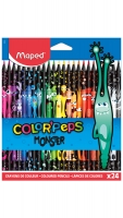  - Zīmuļi 24 krāsas Maped Color' Peps Monster
