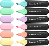  - Teksta marķieru komplekts 6 pasteļu krāsas Schneider