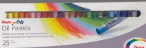  - Eļļas krītiņi 25 krāsas Pentel