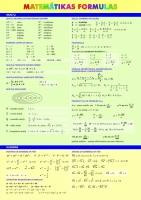 Andris Kamars, Biruta Siliņa - Matemātikas formulas (A4 salokāms)
