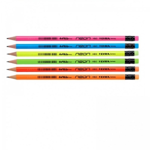  - Zīmulis ar dzēšgumiju HB2 Neon, 1 gab.