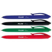  - Lodīšu pildspalva 0,7 mm automātiskā SARKANA Milan P1 touch