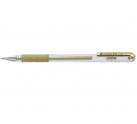  - Pildspalva - rolleris 0.8 mm zelta Pentel Hybrid Gel Grip